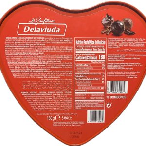 70497 HEART SHAPED TIN BONBONS SELECTION 160G DELAVIUDA 2